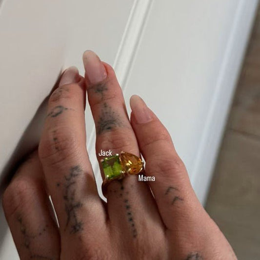 Hailey Bieber’s Birthstone Ring: A New Trend in Personalized Jewelry 2025 - CAMELLIA