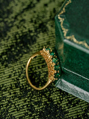 Emerald Crown Ring - CAMELLIA 5