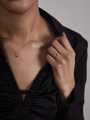 Petite Garnet Necklace - CAMELLIA