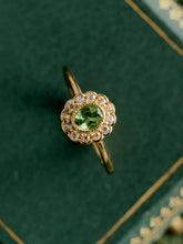 Peridot Rosette Ring