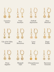 Elsa Birth Month Earrings - CAMELLIA January