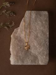 Elsa Rose Pearl Necklace - CAMELLIA Yellow Gold