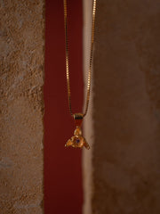 Elsa Violet Amethyst Necklace - CAMELLIA Yellow Gold