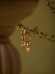 Elsa Poppy Peridot Earrings - CAMELLIA Gold