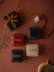 Customized Vintage Jewelry Box - CAMELLIA Black Necklace