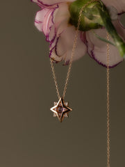 New York Amethyst Pentagram Necklace - CAMELLIA 18"