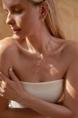 New York Birthstone Pentagram Necklaces - CAMELLIA Garnet