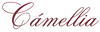 The word "Cámellia" is written in an elegant, cursive, dark red font on a transparent background.