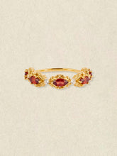Aurelia Garnet Starburst Ring