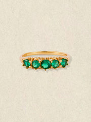 Emerald Crown Ring