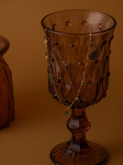 Moren Emerald Diamond Necklace - CAMELLIA Yellow Gold