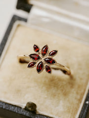 Camellia Garnet Ring - CAMELLIA 5
