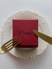 Garnet Petal Necklace - CAMELLIA