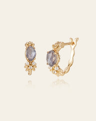 Celeste Lapis Leaf Earrings - CAMELLIA