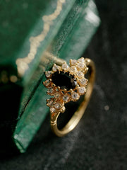 Black Dahlia Ring - CAMELLIA 5