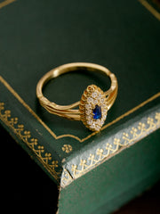 Midnight Marquis Sapphire Ring