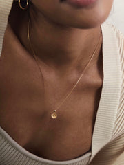 Elsa Poppy Peridot Necklace - CAMELLIA White Gold