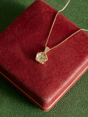 Elsa Poppy Peridot Necklace - CAMELLIA Yellow Gold