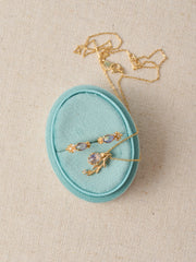 Celeste Lapis Lazuli Leaf Jewelry Set