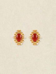 Rouge Heirloom Garnet Earrings