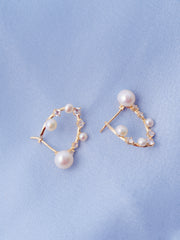 Pearl Halo Earrings