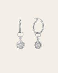 Elsa Daisy Diamond Earrings - CAMELLIA White Gold
