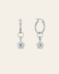 Elsa Holly Tanzanite Earrings - CAMELLIA White Gold