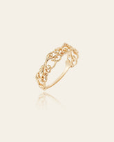 14K Solid Gold Élise Filigree Ring - CAMELLIA 3.5 US