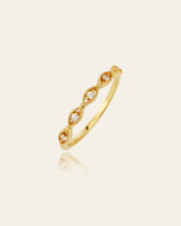 14K Solid Gold Evelyn Marquise Diamond Band - CAMELLIA 3.5