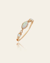 14K Solid Gold Eveline Opal Ring - CAMELLIA 3.5