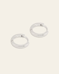 15mm Mother Hoops - CAMELLIA Silver