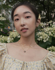 Quillie Cz Hoops - CAMELLIA Silver