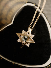 New York Birthstone Pentagram Necklaces - CAMELLIA Topaz