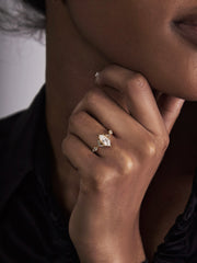 Cupid Moissanite Band - CAMELLIA 5 US Gold