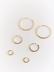 25mm Mother Hoops - CAMELLIA Silver