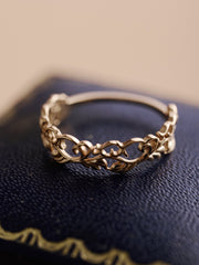 14K Solid Gold Élise Filigree Ring - CAMELLIA 3.5 US