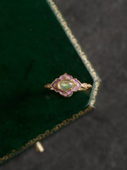 14K Solid Gold Juliette Opal Ring - CAMELLIA 3.5