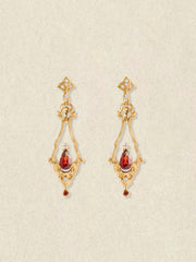 Sophina Garnet Earrings