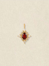 Natural Garnet Gemstone Pendant – Crimson Crown