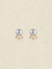 Mist Labradorite Pearl Earrings