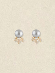 Mist Labradorite Pearl Earrings