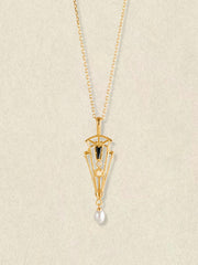 Nocturne Opal Pearl Necklace