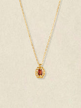 Regal Rosette Garnet Necklace