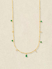 Moren Emerald Diamond Necklace