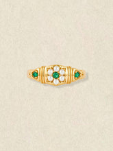 Charlotte Pearl Emerald Ring