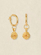 Elsa Carnation Garnet Earrings