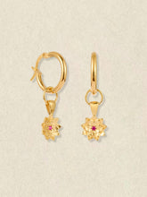 Elsa Lotus Ruby Earrings
