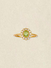 Peridot Rosette Ring