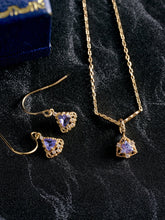Astra Tanzanite Trilliant Necklace - CAMELLIA