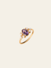 Amelie Amethyst Pearl Ring - CAMELLIA 5